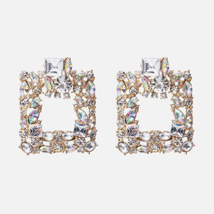 Ztech New Style Za  Resins Flower/Crystal/Beads Drop Earrings Women Long Big Statement Wholesale Factory Jewelry Ear Accessories