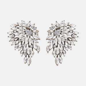 Ztech New Style Za  Resins Flower/Crystal/Beads Drop Earrings Women Long Big Statement Wholesale Factory Jewelry Ear Accessories