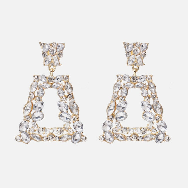 Ztech New Style Za  Resins Flower/Crystal/Beads Drop Earrings Women Long Big Statement Wholesale Factory Jewelry Ear Accessories