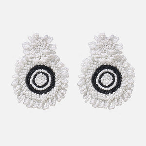 Ztech New Style Za  Resins Flower/Crystal/Beads Drop Earrings Women Long Big Statement Wholesale Factory Jewelry Ear Accessories