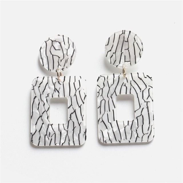Ztech New Style Za  Resins Flower/Crystal/Beads Drop Earrings Women Long Big Statement Wholesale Factory Jewelry Ear Accessories