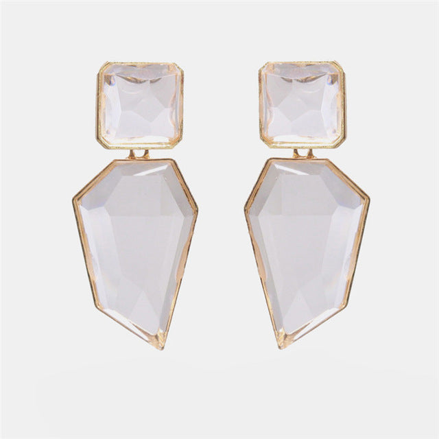 Ztech New Style Za  Resins Flower/Crystal/Beads Drop Earrings Women Long Big Statement Wholesale Factory Jewelry Ear Accessories