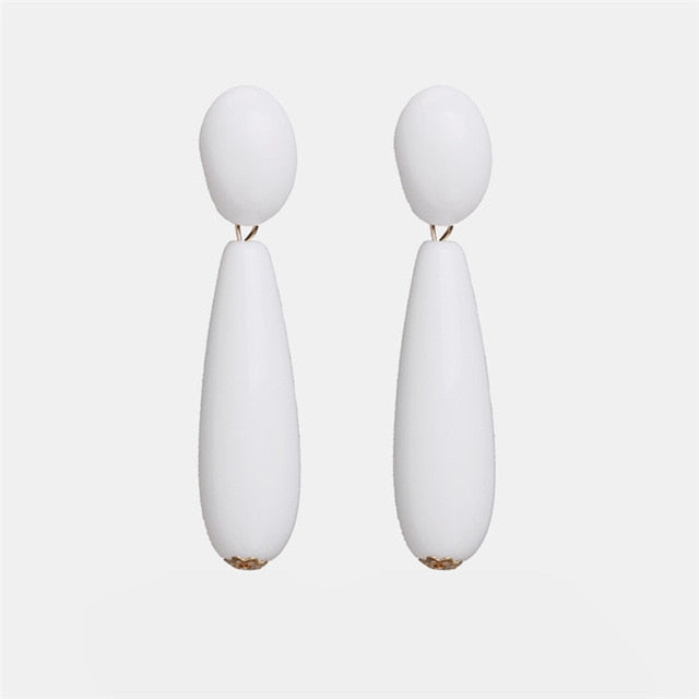 Ztech New Style Za  Resins Flower/Crystal/Beads Drop Earrings Women Long Big Statement Wholesale Factory Jewelry Ear Accessories