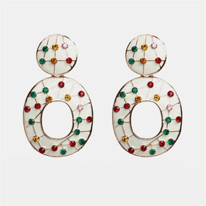 Ztech New Style Za  Resins Flower/Crystal/Beads Drop Earrings Women Long Big Statement Wholesale Factory Jewelry Ear Accessories