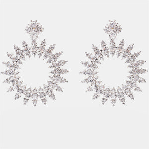 Ztech New Style Za  Resins Flower/Crystal/Beads Drop Earrings Women Long Big Statement Wholesale Factory Jewelry Ear Accessories