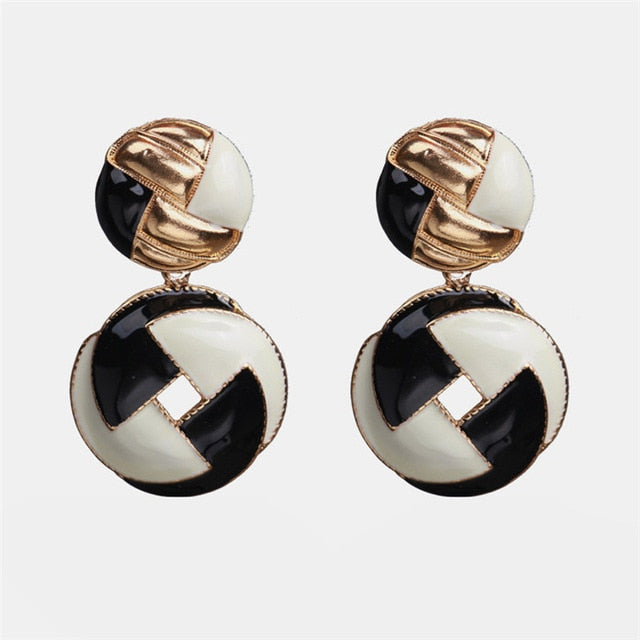 Ztech New Style Za  Resins Flower/Crystal/Beads Drop Earrings Women Long Big Statement Wholesale Factory Jewelry Ear Accessories