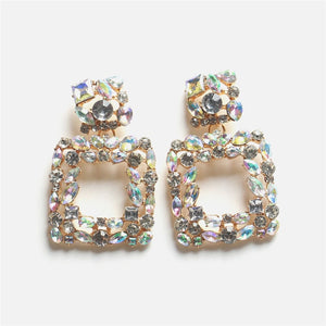 Ztech New Style Za  Resins Flower/Crystal/Beads Drop Earrings Women Long Big Statement Wholesale Factory Jewelry Ear Accessories