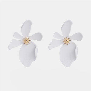 Ztech New Style Za  Resins Flower/Crystal/Beads Drop Earrings Women Long Big Statement Wholesale Factory Jewelry Ear Accessories