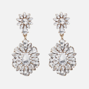 Ztech New Style Za  Resins Flower/Crystal/Beads Drop Earrings Women Long Big Statement Wholesale Factory Jewelry Ear Accessories