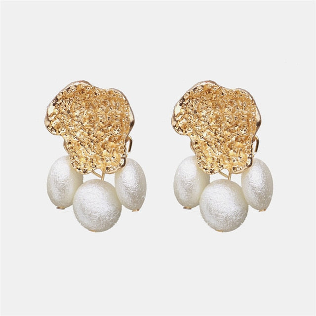 Ztech New Style Za  Resins Flower/Crystal/Beads Drop Earrings Women Long Big Statement Wholesale Factory Jewelry Ear Accessories