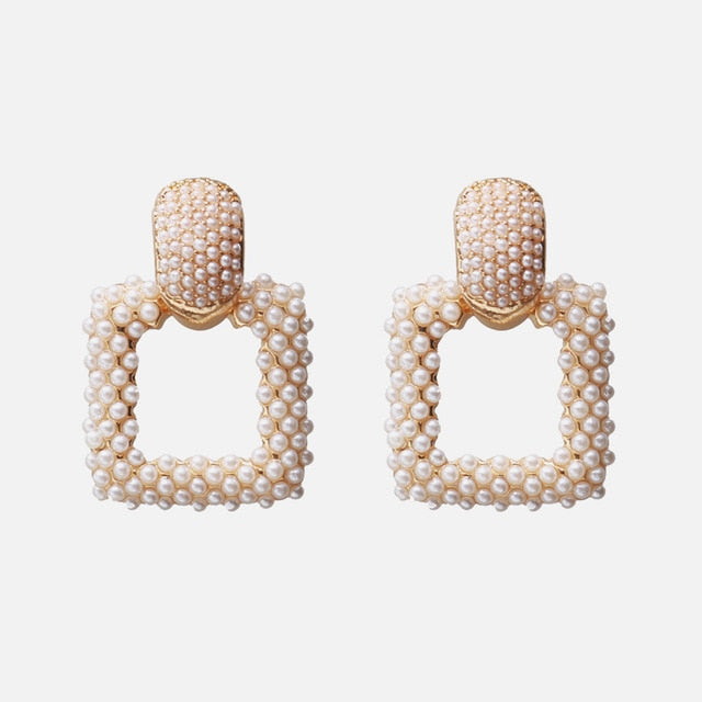 Ztech New Style Za  Resins Flower/Crystal/Beads Drop Earrings Women Long Big Statement Wholesale Factory Jewelry Ear Accessories