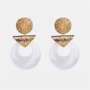 Ztech New Style Za  Resins Flower/Crystal/Beads Drop Earrings Women Long Big Statement Wholesale Factory Jewelry Ear Accessories