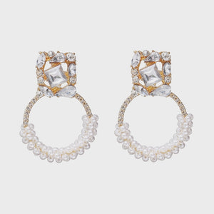 Ztech New Style Za  Resins Flower/Crystal/Beads Drop Earrings Women Long Big Statement Wholesale Factory Jewelry Ear Accessories