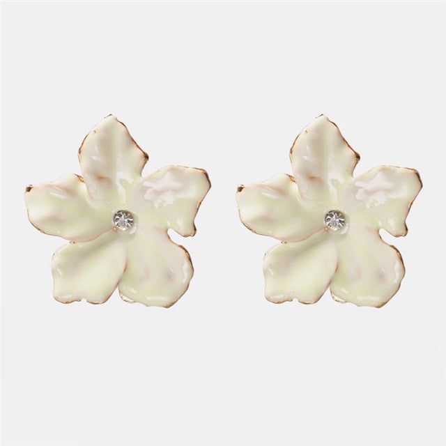 Ztech New Style Za  Resins Flower/Crystal/Beads Drop Earrings Women Long Big Statement Wholesale Factory Jewelry Ear Accessories