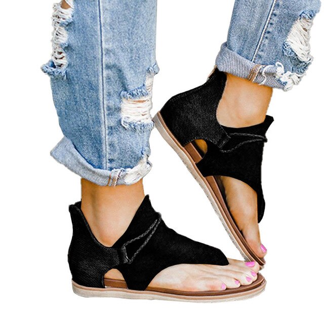 2020 Women Sandals Leopard Print Summer Shoes Women Large Size Andals Flat Women Sandals Womens Summer Shoes Sandals