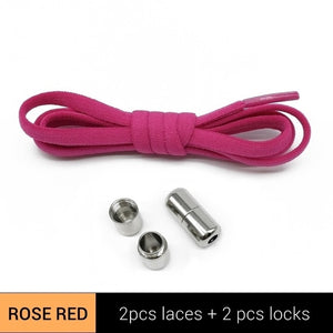 SOBU New Elastic Shoelaces Metal Capsule Button No Tie Shoe Laces