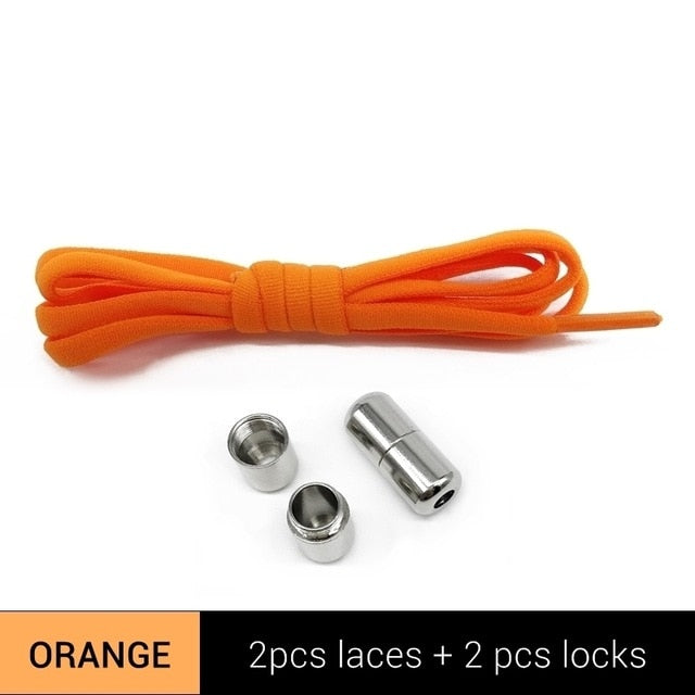 SOBU New Elastic Shoelaces Metal Capsule Button No Tie Shoe Laces
