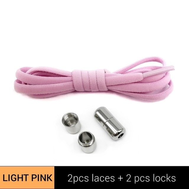 SOBU New Elastic Shoelaces Metal Capsule Button No Tie Shoe Laces