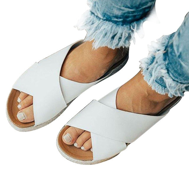 Retro Wedge Platform Women Slippers Sexy Faux Suede Home Travel Summer Beach Peep Toe Non Slip Wear Resistant Breathable Casual