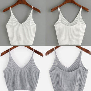 2018 Fashion Hot New Women's Summer Basic Sexy Strappy Sleeveless Racerback Crop Top High Quality