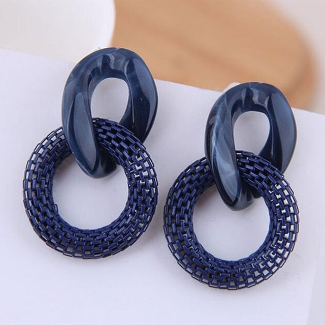 Women Vintage Boho Earrings Crystal Flower Star Heart Dangle Earrings Long Big Earrings Statement Bohemian Jewelry 2019
