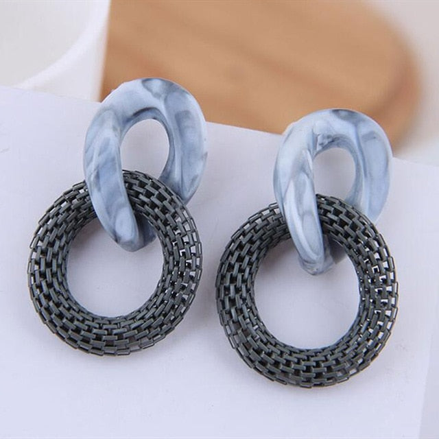Women Vintage Boho Earrings Crystal Flower Star Heart Dangle Earrings Long Big Earrings Statement Bohemian Jewelry 2019