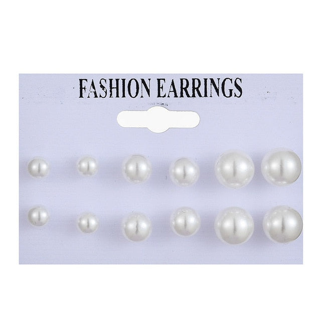 Tassel Acrylic Earrings For Women Bohemian Earrings Set Big Geometric Drop Earring 2020 Pearl Earrings Set DIY Fashion Jewelry