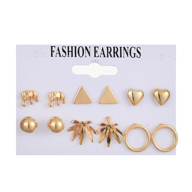 Tassel Acrylic Earrings For Women Bohemian Earrings Set Big Geometric Drop Earring 2020 Pearl Earrings Set DIY Fashion Jewelry