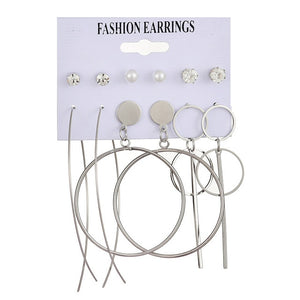 Tassel Acrylic Earrings For Women Bohemian Earrings Set Big Geometric Drop Earring 2020 Pearl Earrings Set DIY Fashion Jewelry