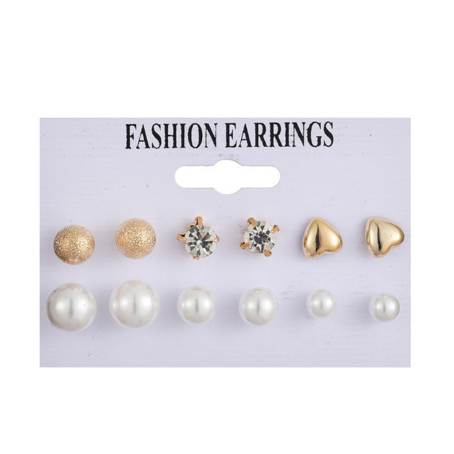 Tassel Acrylic Earrings For Women Bohemian Earrings Set Big Geometric Drop Earring 2020 Pearl Earrings Set DIY Fashion Jewelry