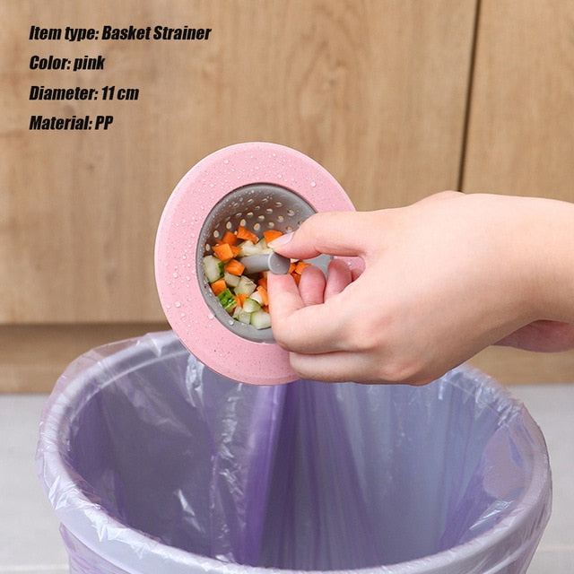 Kitchen Triangular Sink Strainer Drain Vegetable Fruit Drainer Basket Suction Cup Sponge Rack Storage ToolSink Filter Shelf
