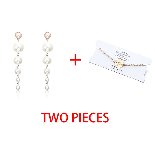 2 pcs Bracelet & Bangle For Women Trendy Simple Adjustable Name 2020 Gold Color Bracelets+Earrings Fashion Jewelry Female Gift