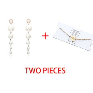 2 pcs Bracelet & Bangle For Women Trendy Simple Adjustable Name 2020 Gold Color Bracelets+Earrings Fashion Jewelry Female Gift