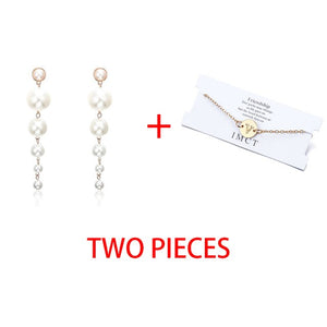 2 pcs Bracelet & Bangle For Women Trendy Simple Adjustable Name 2020 Gold Color Bracelets+Earrings Fashion Jewelry Female Gift