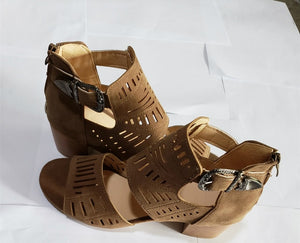 Women Sandals High Heel Gladiator Buckle Strap Fashion Shoes Woman Sandalias Mujer 2020 Summer Ladies Sandals Plus Size 35-43