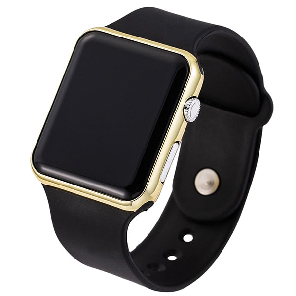 2020 nova rosa casual relógios de pulso feminino relógio led digital esporte masculino relógio de pulso silicone feminino reloj mujer erkek kol saati