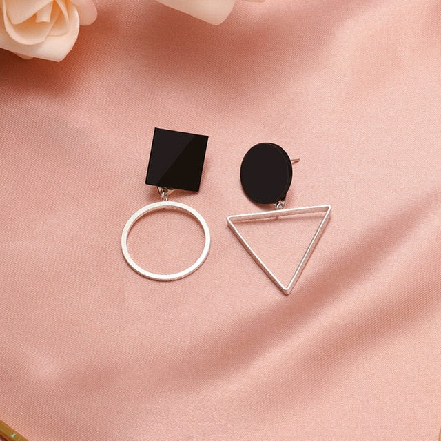 X & p nova moda redonda balançar gota coreano brincos para as mulheres geométrico redondo coração ouro brinco casamento 2020 kolczyki jóias