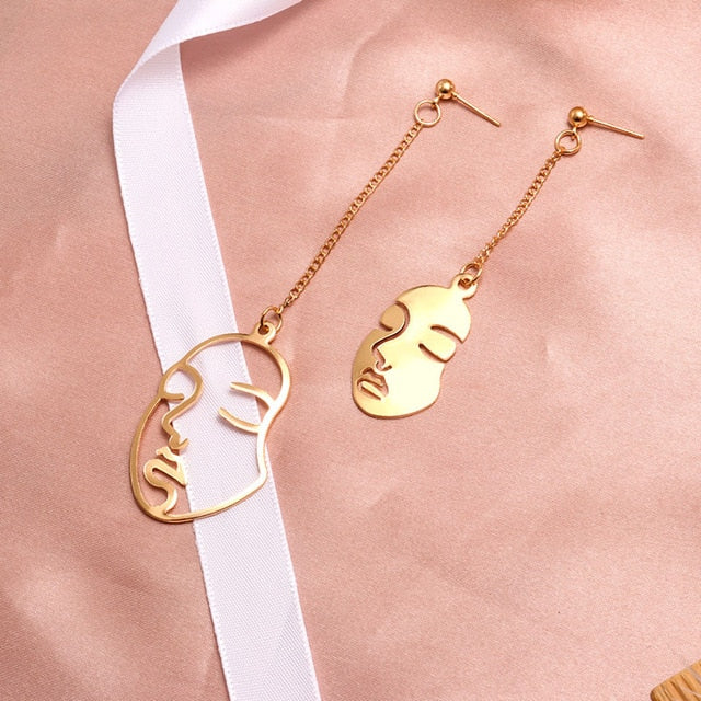 X & p nova moda redonda balançar gota coreano brincos para as mulheres geométrico redondo coração ouro brinco casamento 2020 kolczyki jóias