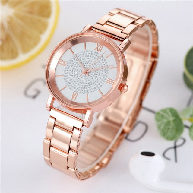 Relógios femininos 2020 luxo diamante rosa ouro senhoras relógios de pulso magnético feminino pulseira relógio para feminino relogio feminino