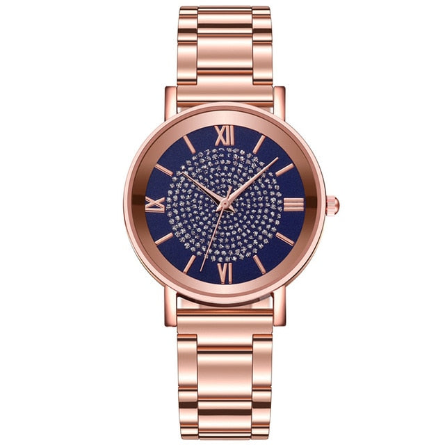 Relógios femininos 2020 luxo diamante rosa ouro senhoras relógios de pulso magnético feminino pulseira relógio para feminino relogio feminino