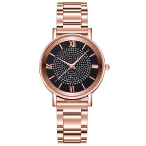 Relógios femininos 2020 luxo diamante rosa ouro senhoras relógios de pulso magnético feminino pulseira relógio para feminino relogio feminino