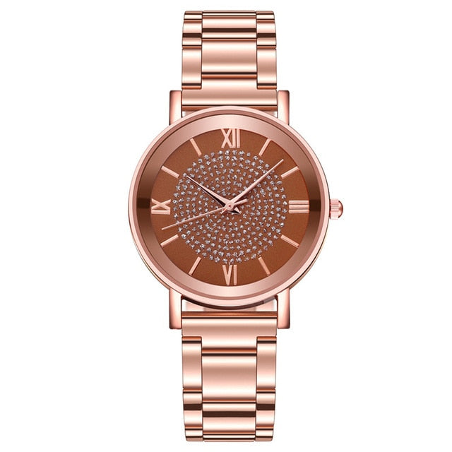 Relógios femininos 2020 luxo diamante rosa ouro senhoras relógios de pulso magnético feminino pulseira relógio para feminino relogio feminino