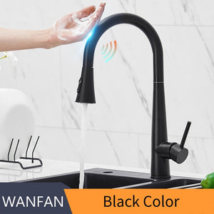 Smart Touch Kitchen Faucets Crane For Sensor Kitchen Water Tap Sink Mixer Rotate Touch Faucet Sensor Water Mixer KH-1005