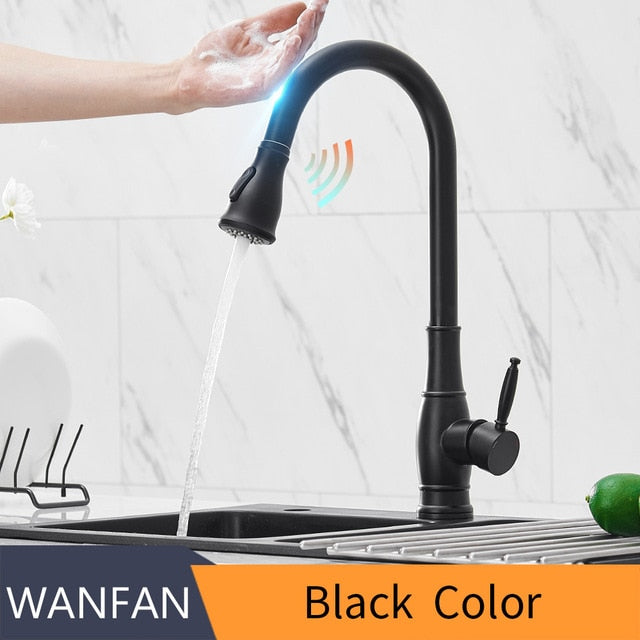Smart Touch Kitchen Faucets Crane For Sensor Kitchen Water Tap Sink Mixer Rotate Touch Faucet Sensor Water Mixer KH-1005